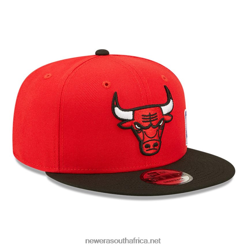 Chicago Bulls NBA Black Letter Arch Red 9FIFTY Snapback Cap New Era TRBRBN2106