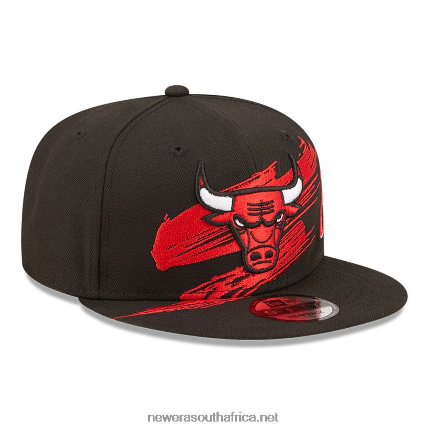 Chicago Bulls NBA Sweep Black 9FIFTY Snapback Cap New Era TRBRBN2107