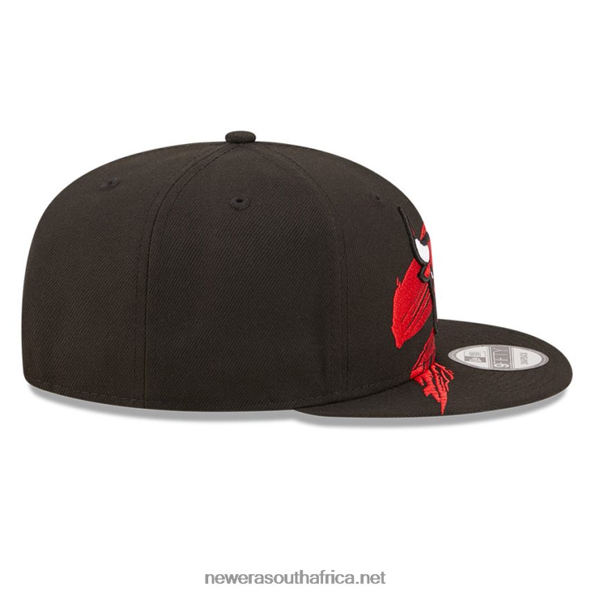 Chicago Bulls NBA Sweep Black 9FIFTY Snapback Cap New Era TRBRBN2107
