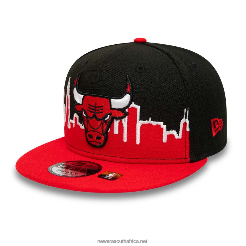 Chicago Bulls NBA Tip Off 2022 Black 9FIFTY Snapback Cap New Era TRBRBN2079