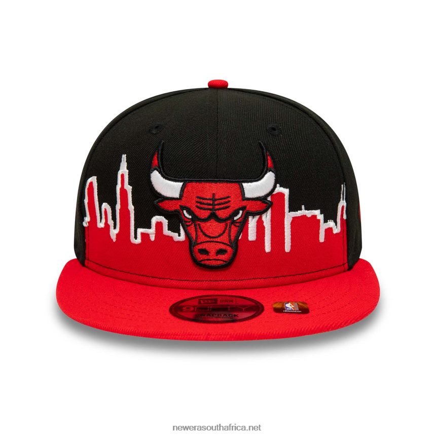 Chicago Bulls NBA Tip Off 2022 Black 9FIFTY Snapback Cap New Era TRBRBN2079