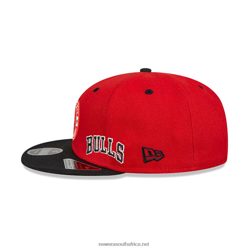 Chicago Bulls NBA x Marvel Spider-Man Red 9FIFTY Snapback Cap New Era TRBRBN2018