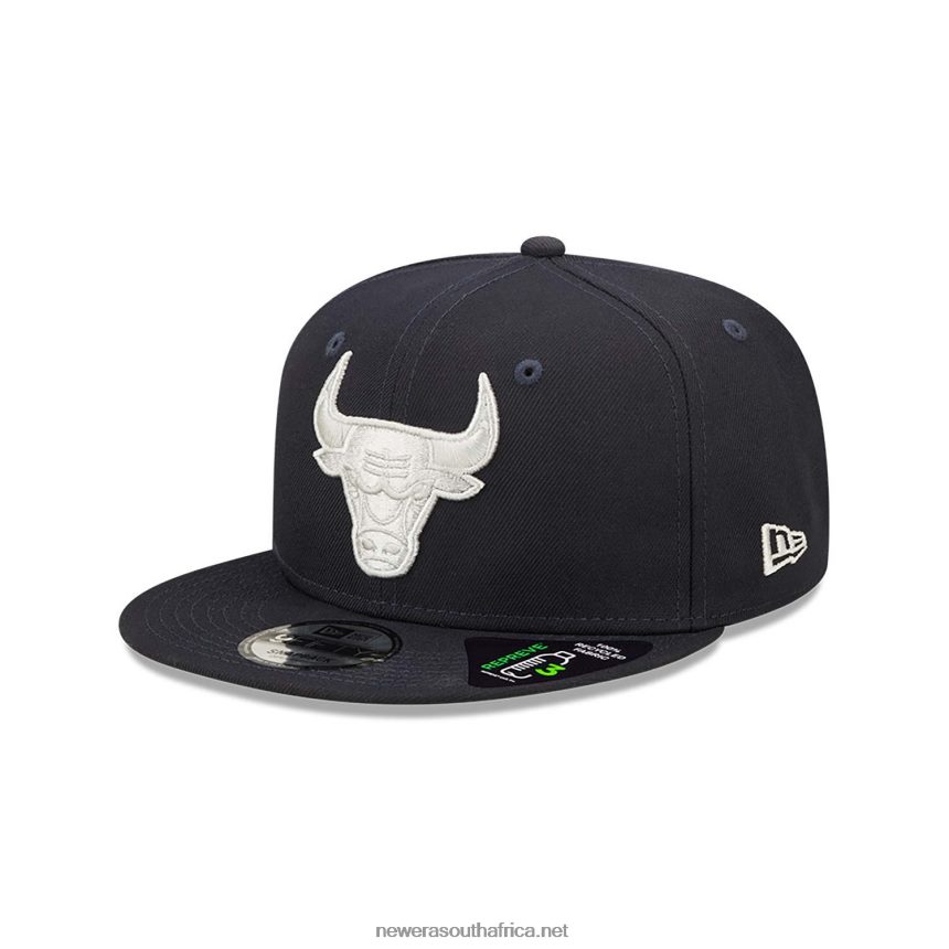 Chicago Bulls Repreve Navy 9FIFTY Snapback Cap New Era TRBRBN2016