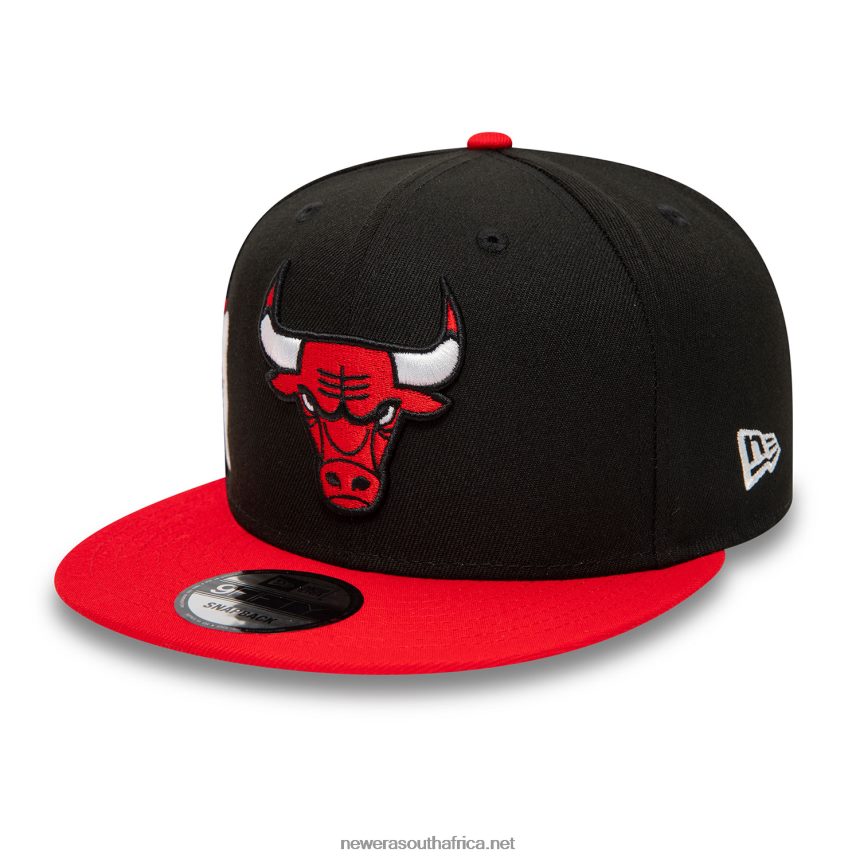 Chicago Bulls Side Font Black 9FIFTY Snapback Cap New Era TRBRBN1998