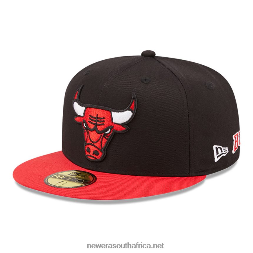 Chicago Bulls Team City Patch Black 59FIFTY Fitted Cap New Era TRBRBN1124