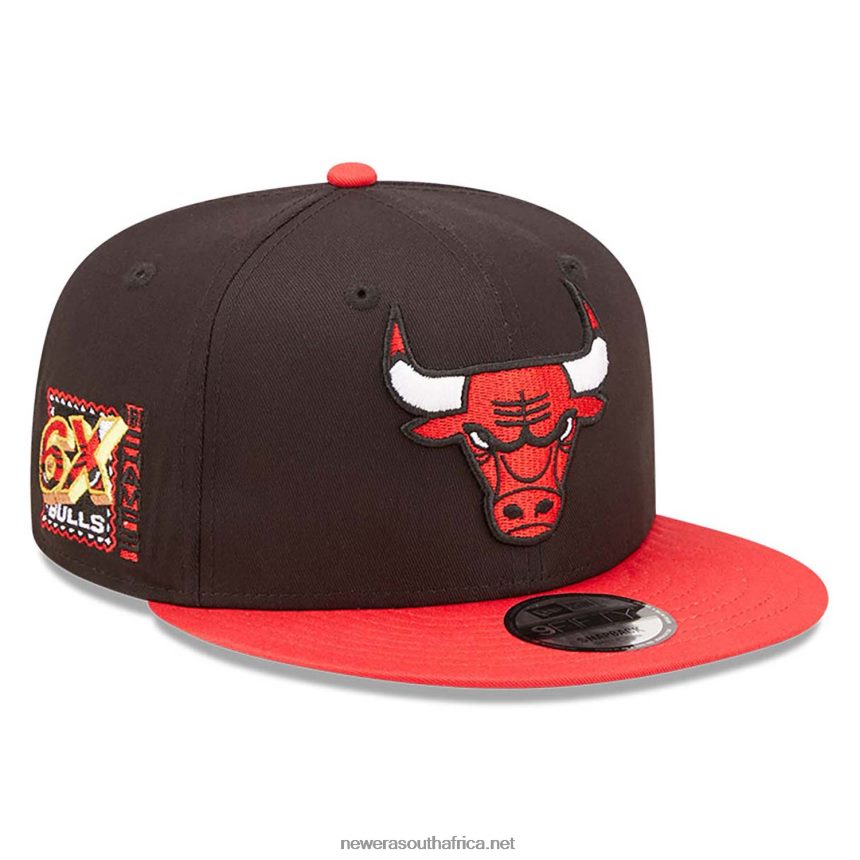 Chicago Bulls Team Patch Black 9FIFTY Snapback Cap New Era TRBRBN2085