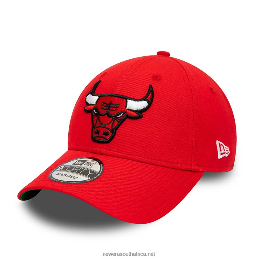 Chicago Bulls Team Side Patch Red 9FORTY Adjustable Cap New Era TRBRBN1745