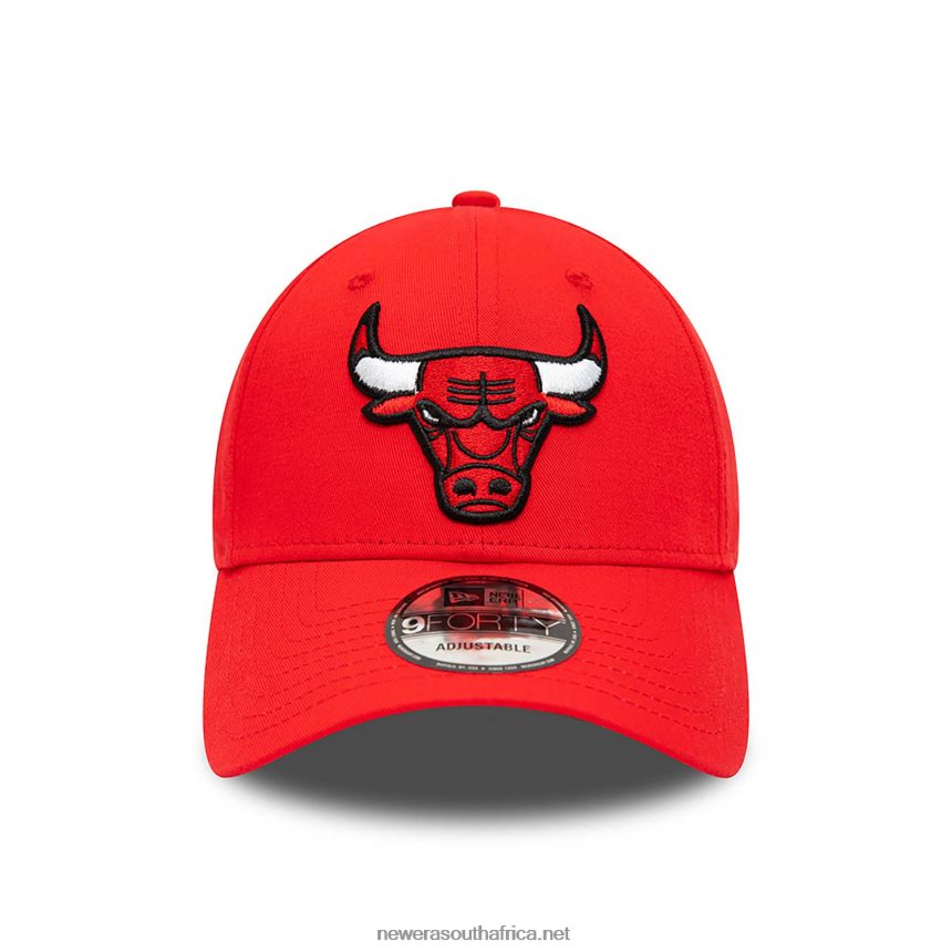 Chicago Bulls Team Side Patch Red 9FORTY Adjustable Cap New Era TRBRBN1745