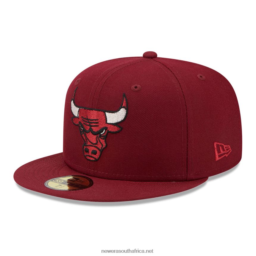 Chicago Bulls Twilight Fantasy Dark Red 59FIFTY Fitted Cap New Era TRBRBN1120