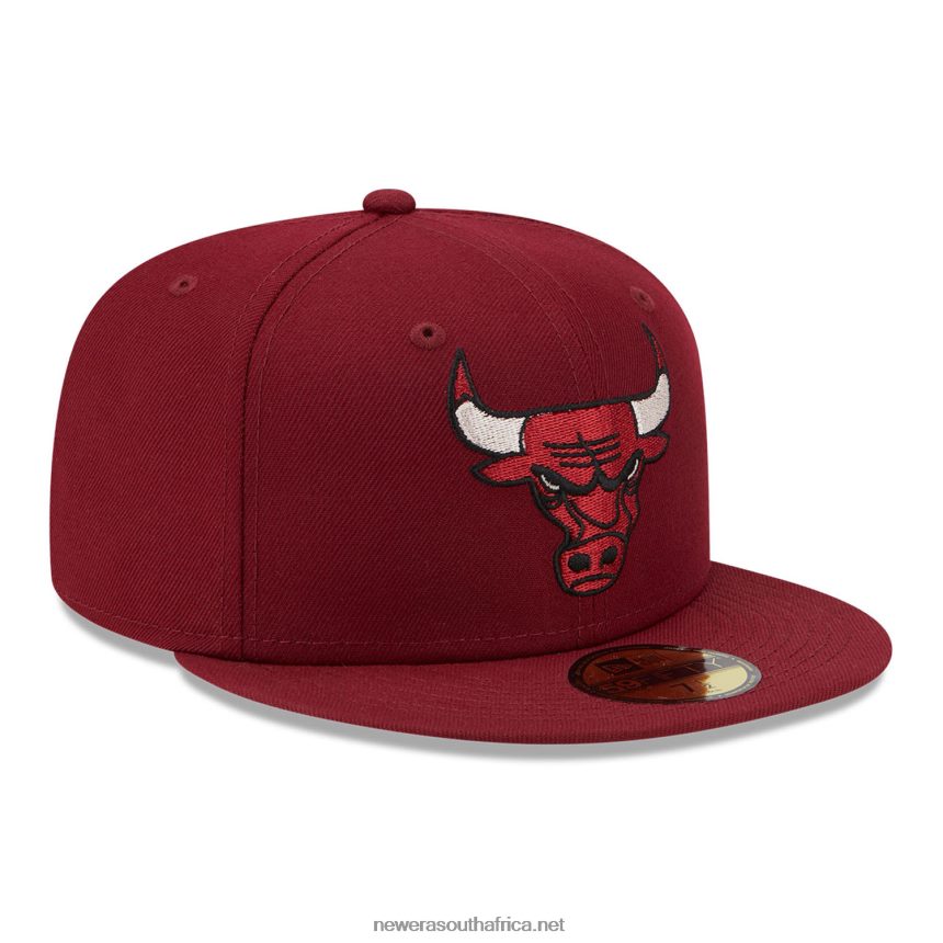 Chicago Bulls Twilight Fantasy Dark Red 59FIFTY Fitted Cap New Era TRBRBN1120