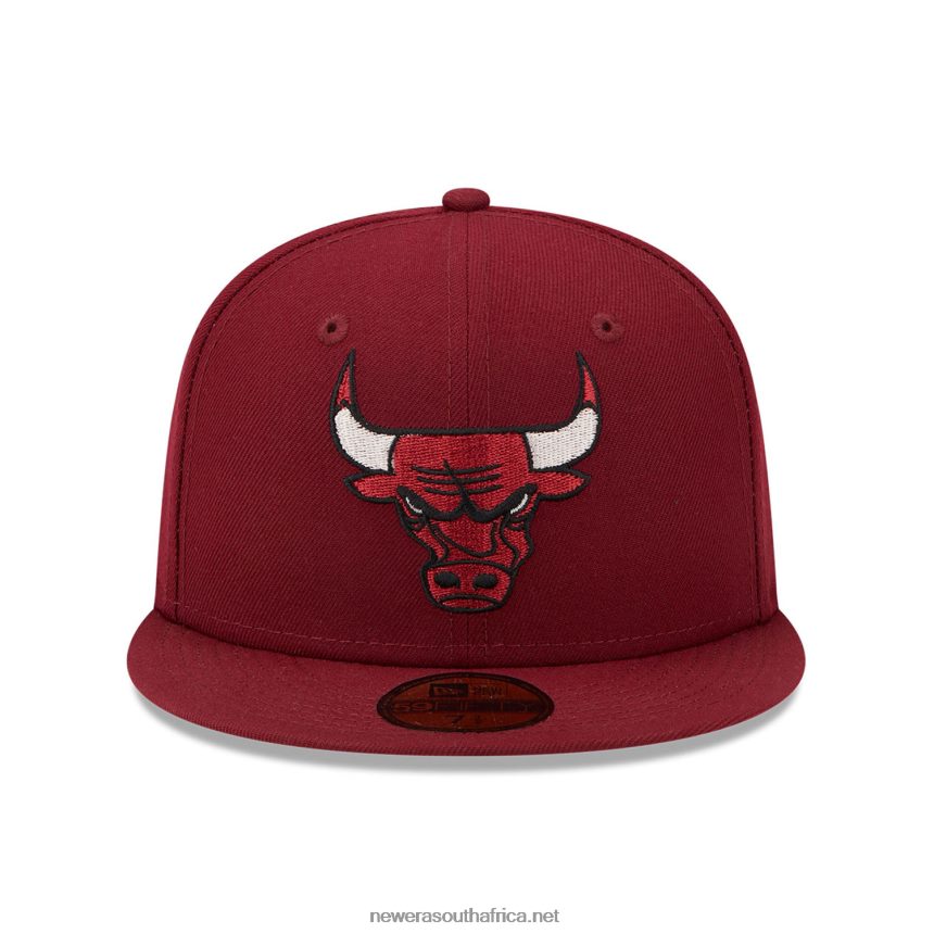 Chicago Bulls Twilight Fantasy Dark Red 59FIFTY Fitted Cap New Era TRBRBN1120