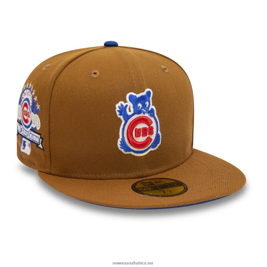 Chicago Cubs 1990 All Star Game Toasted Peanut 59FIFTY Fitted Cap New Era TRBRBN349