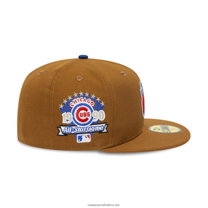 Chicago Cubs 1990 All Star Game Toasted Peanut 59FIFTY Fitted Cap New Era TRBRBN349