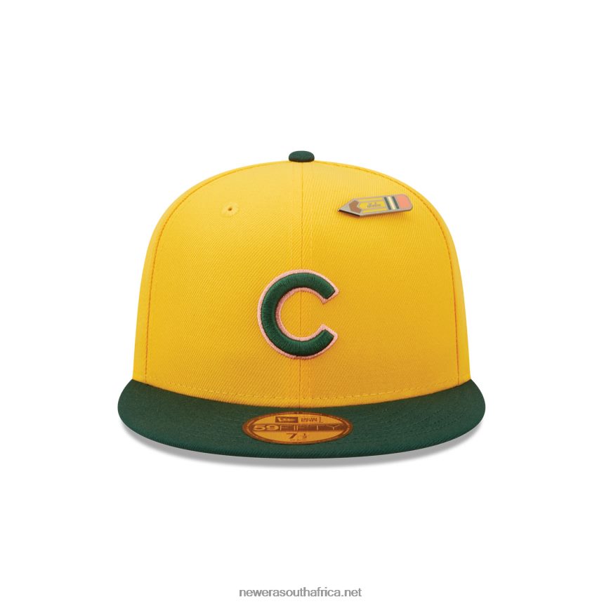 Chicago Cubs Back to School Yellow 59FIFTY Fitted Cap New Era TRBRBN721