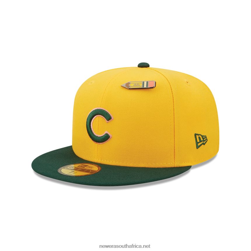 Chicago Cubs Back to School Yellow 59FIFTY Fitted Cap New Era TRBRBN721