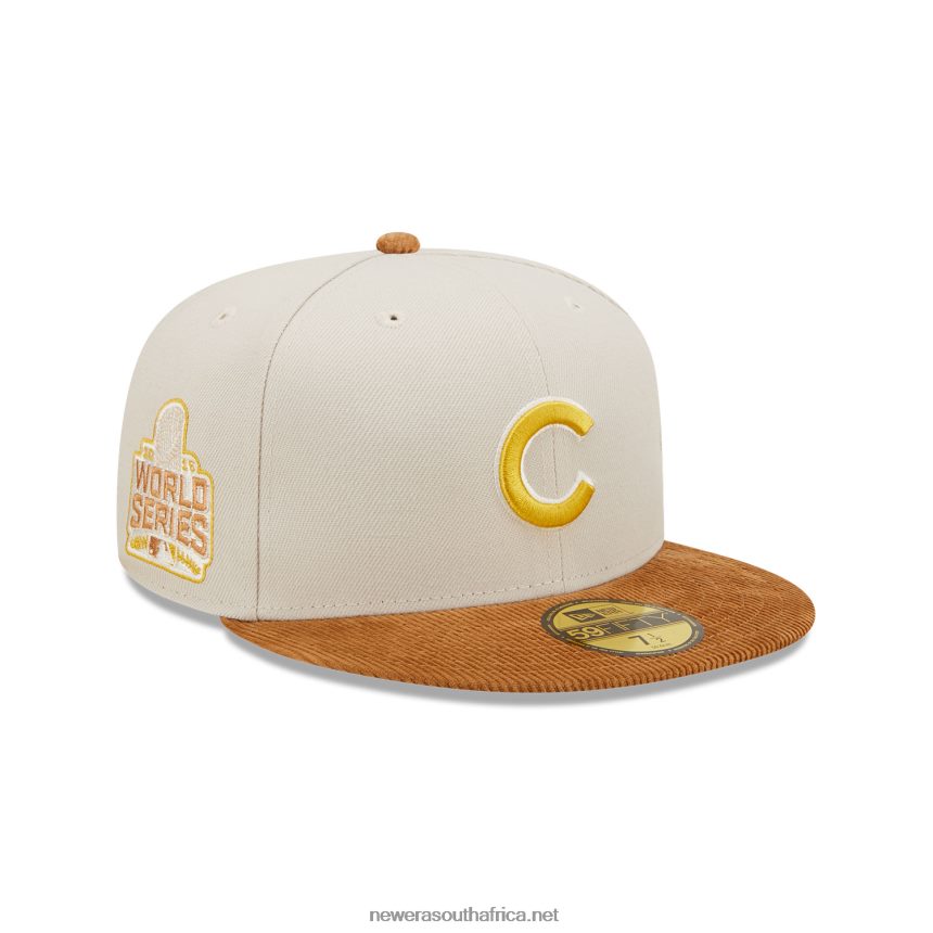 Chicago Cubs Cord Visor Stone 59FIFTY Fitted Cap New Era TRBRBN343