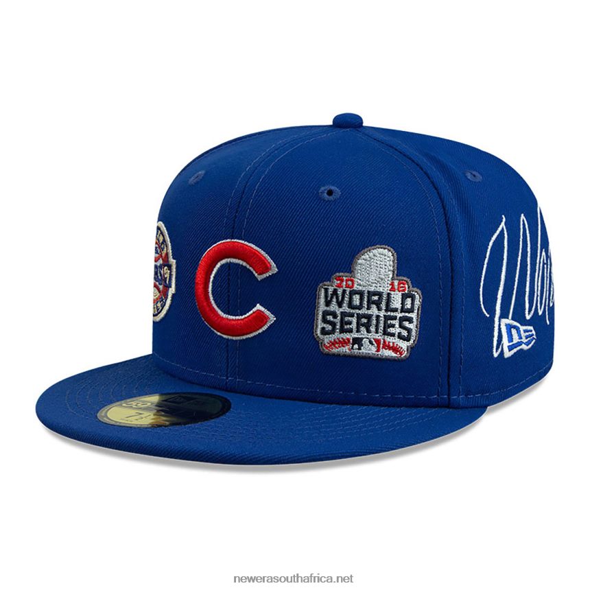 Chicago Cubs Historic Champs Blue 59FIFTY Fitted Cap New Era TRBRBN398