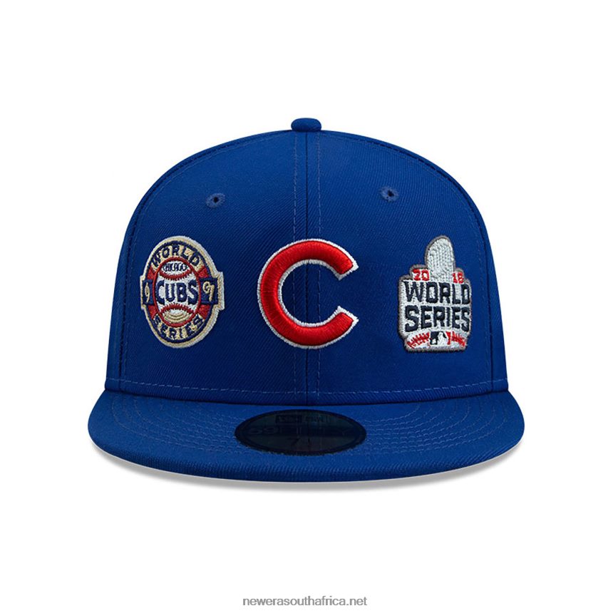 Chicago Cubs Historic Champs Blue 59FIFTY Fitted Cap New Era TRBRBN398