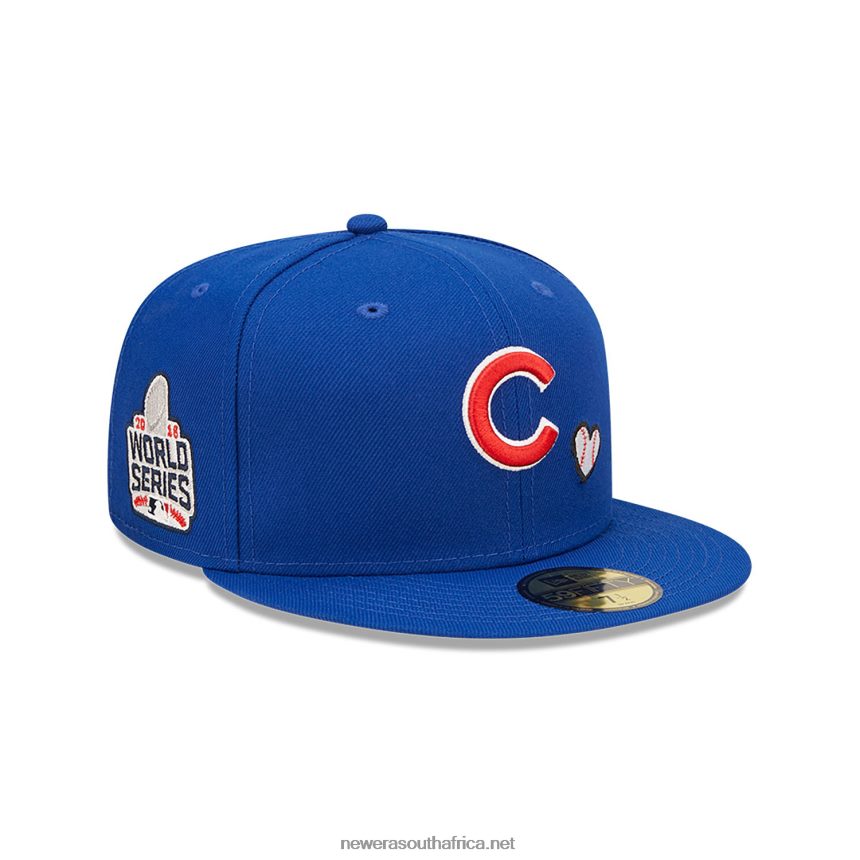 Chicago Cubs MLB Team Heart Blue 59FIFTY Fitted Cap New Era TRBRBN1072
