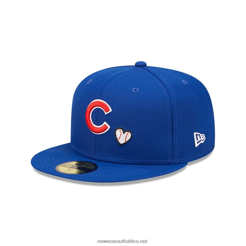 Chicago Cubs MLB Team Heart Blue 59FIFTY Fitted Cap New Era TRBRBN1072
