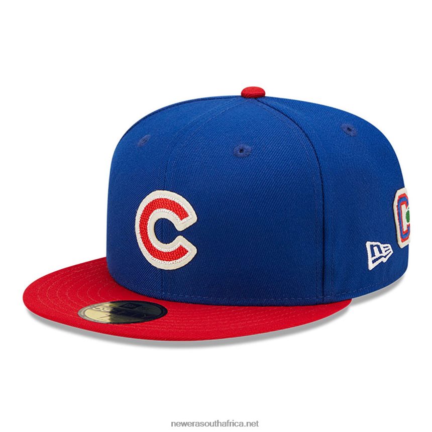 Chicago Cubs NE Letterman Blue 59FIFTY Fitted Cap New Era TRBRBN154