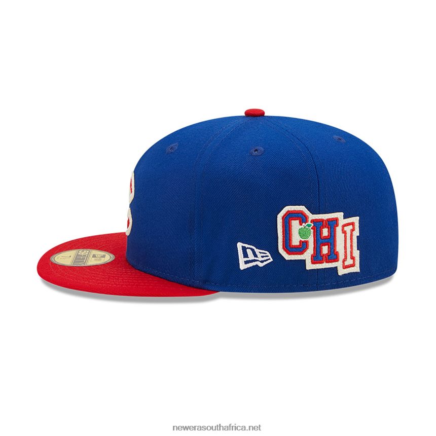 Chicago Cubs NE Letterman Blue 59FIFTY Fitted Cap New Era TRBRBN154