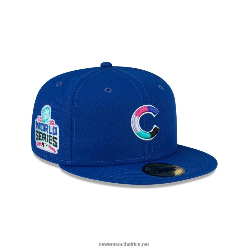 Chicago Cubs Polarlights Blue 59FIFTY Fitted Cap New Era TRBRBN328