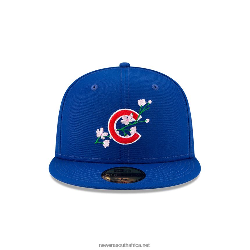 Chicago Cubs Side Patch Bloom Blue 59FIFTY Fitted Cap New Era TRBRBN898