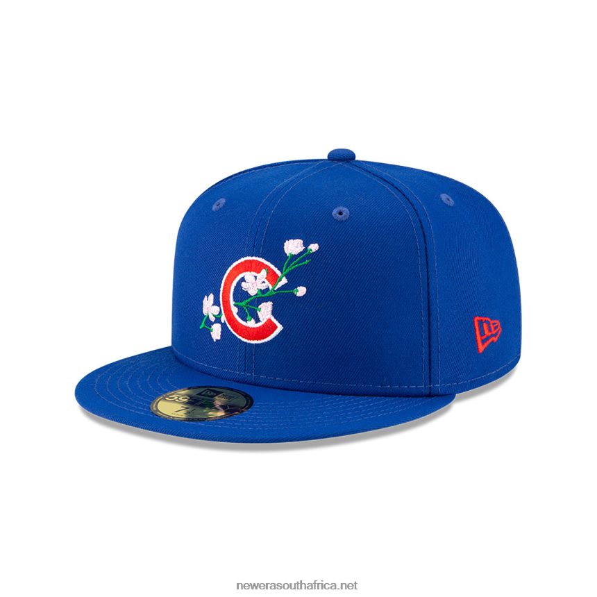 Chicago Cubs Side Patch Bloom Blue 59FIFTY Fitted Cap New Era TRBRBN898