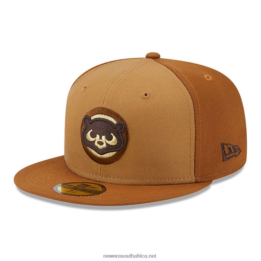 Chicago Cubs Tri Tone Brown 59FIFTY Fitted Cap New Era TRBRBN1340