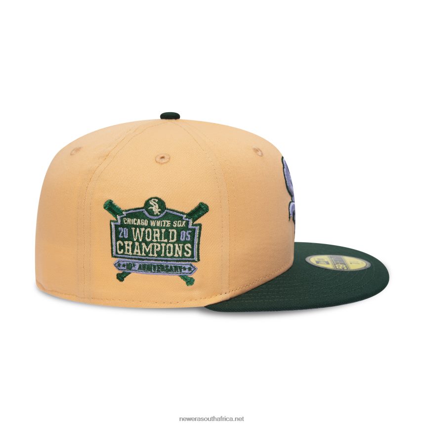 Chicago White Sox 10th Anniversary Peach 59FIFTY Fitted Cap New Era TRBRBN1097