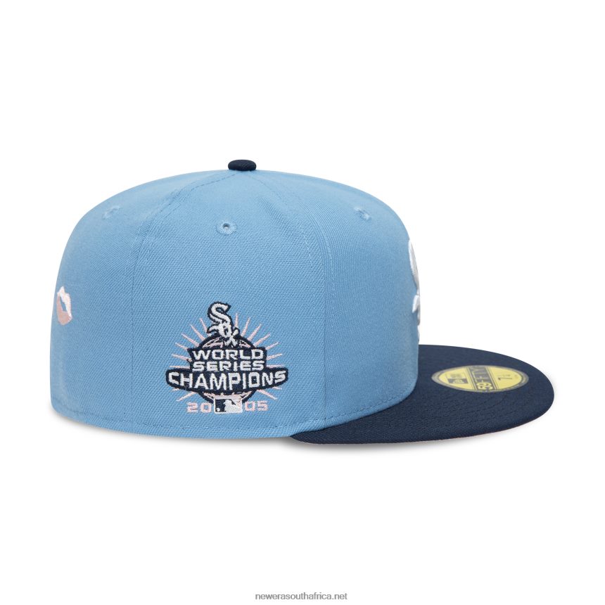 Chicago White Sox 2005 World Series Champions Sky Blue 59FIFTY Fitted Cap New Era TRBRBN1062