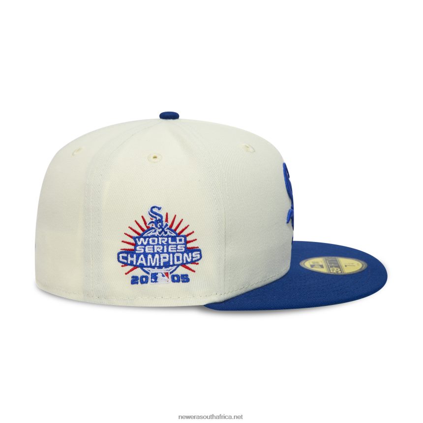 Chicago White Sox 2005 World Series Chrome White 59FIFTY Fitted Cap New Era TRBRBN1215