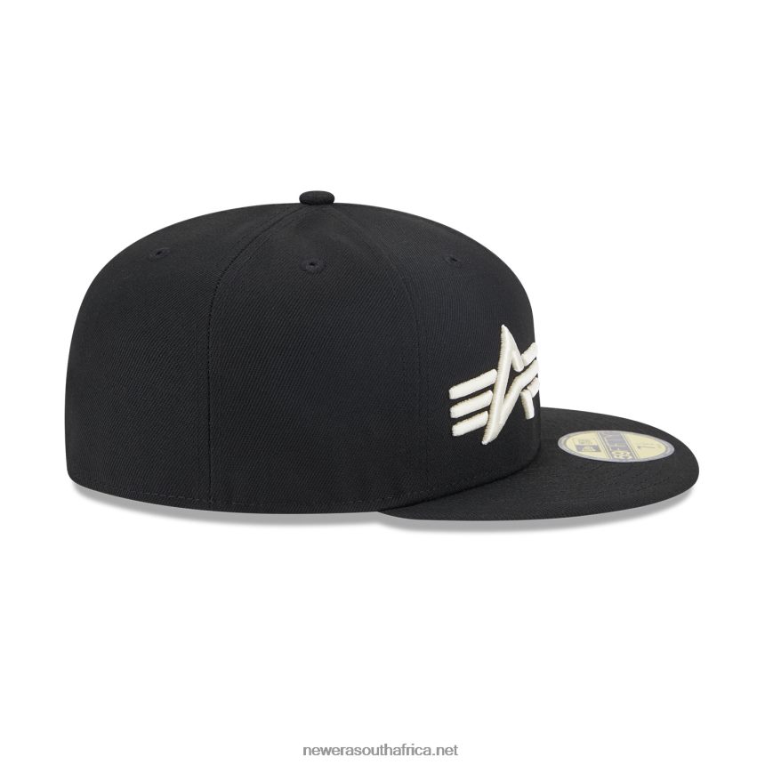 Chicago White Sox Alpha Industries X MLB Black 59FIFTY Fitted Cap New Era TRBRBN618