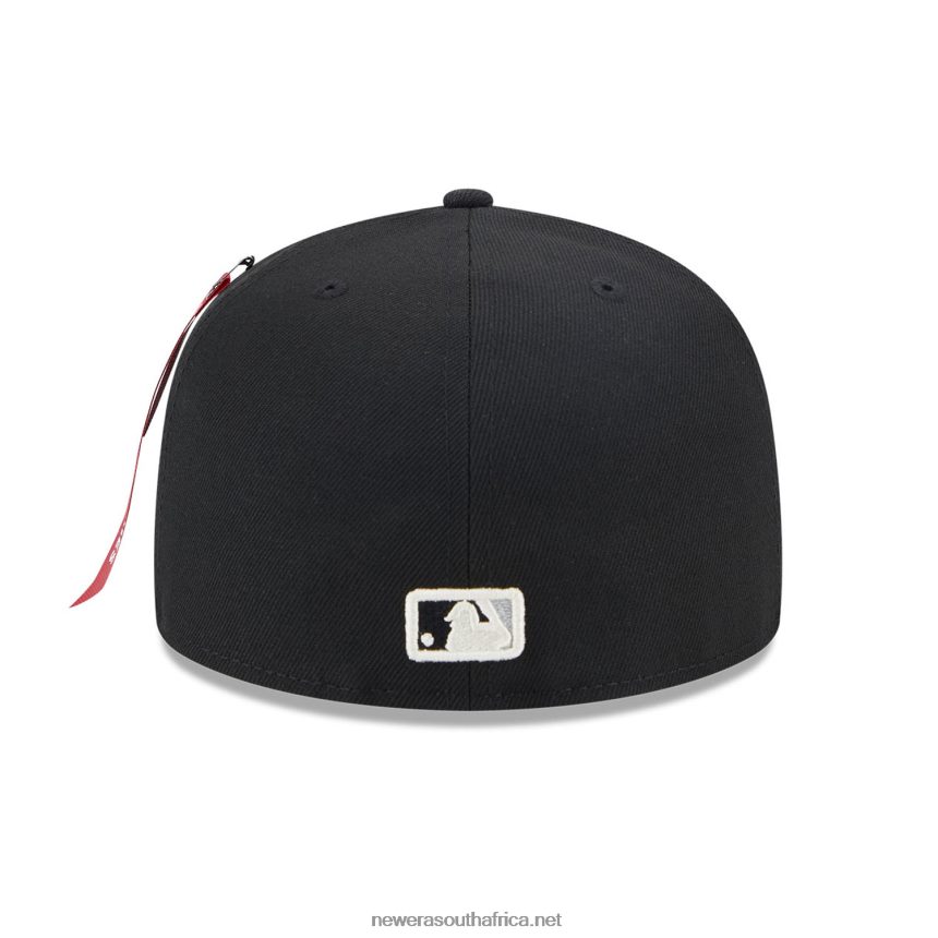 Chicago White Sox Alpha Industries X MLB Black 59FIFTY Fitted Cap New Era TRBRBN618