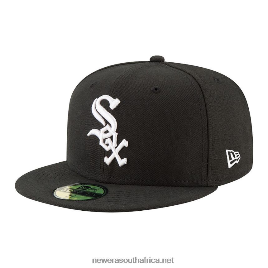 Chicago White Sox Authentic On Field Game Black 59FIFTY Cap New Era TRBRBN180