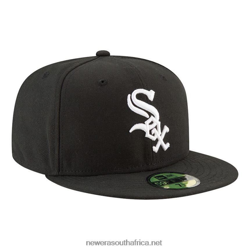 Chicago White Sox Authentic On Field Game Black 59FIFTY Cap New Era TRBRBN180