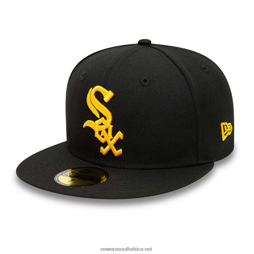 Chicago White Sox Black And Yellow 59FIFTY Fitted Cap New Era TRBRBN264