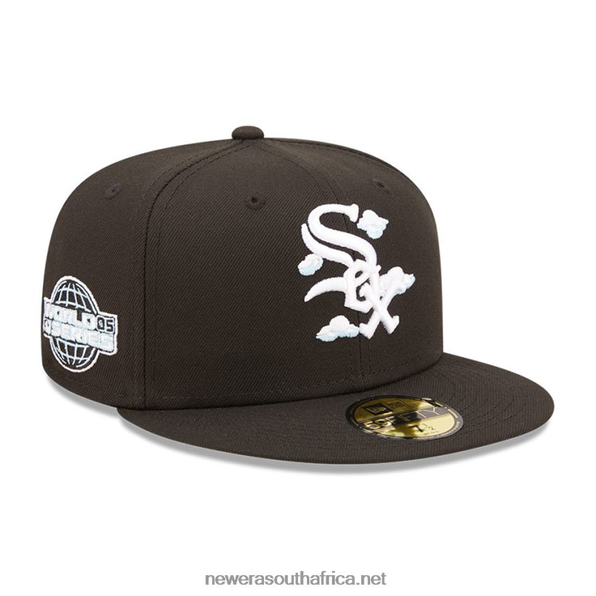 Chicago White Sox Comic Cloud Black 59FIFTY Fitted Cap New Era TRBRBN302