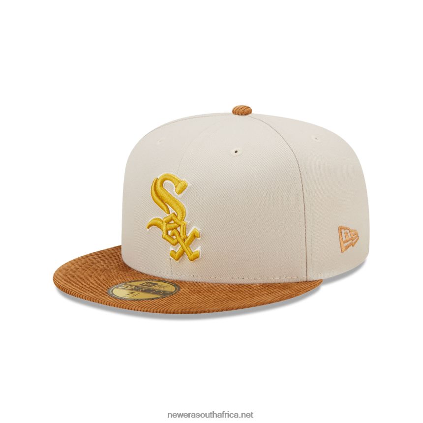 Chicago White Sox Cord Visor Stone 59FIFTY Fitted Cap New Era TRBRBN706