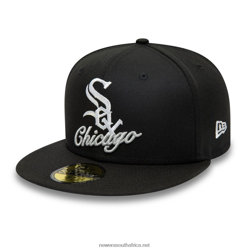 Chicago White Sox Dual Logo Black 59FIFTY Fitted Cap New Era TRBRBN12