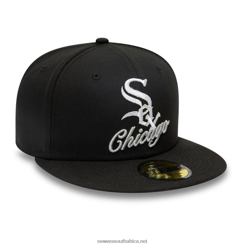 Chicago White Sox Dual Logo Black 59FIFTY Fitted Cap New Era TRBRBN12