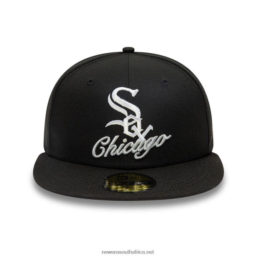 Chicago White Sox Dual Logo Black 59FIFTY Fitted Cap New Era TRBRBN12