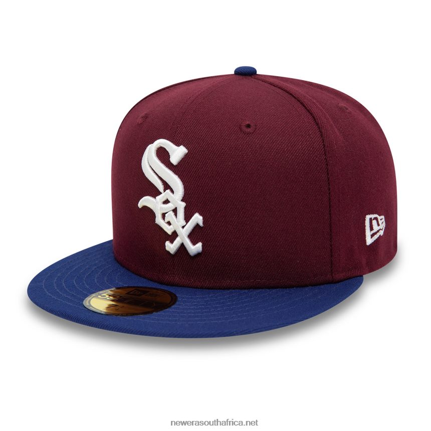 Chicago White Sox Fall Colours Contrast Visor Dark Red 59FIFTY Fitted Cap New Era TRBRBN579