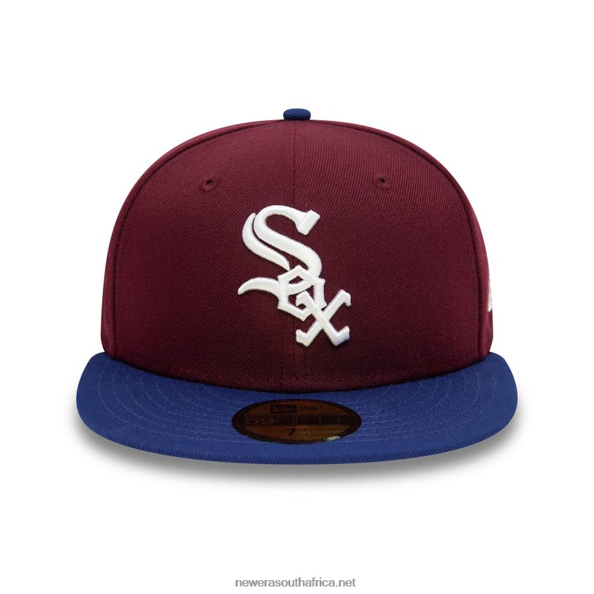 Chicago White Sox Fall Colours Contrast Visor Dark Red 59FIFTY Fitted Cap New Era TRBRBN579