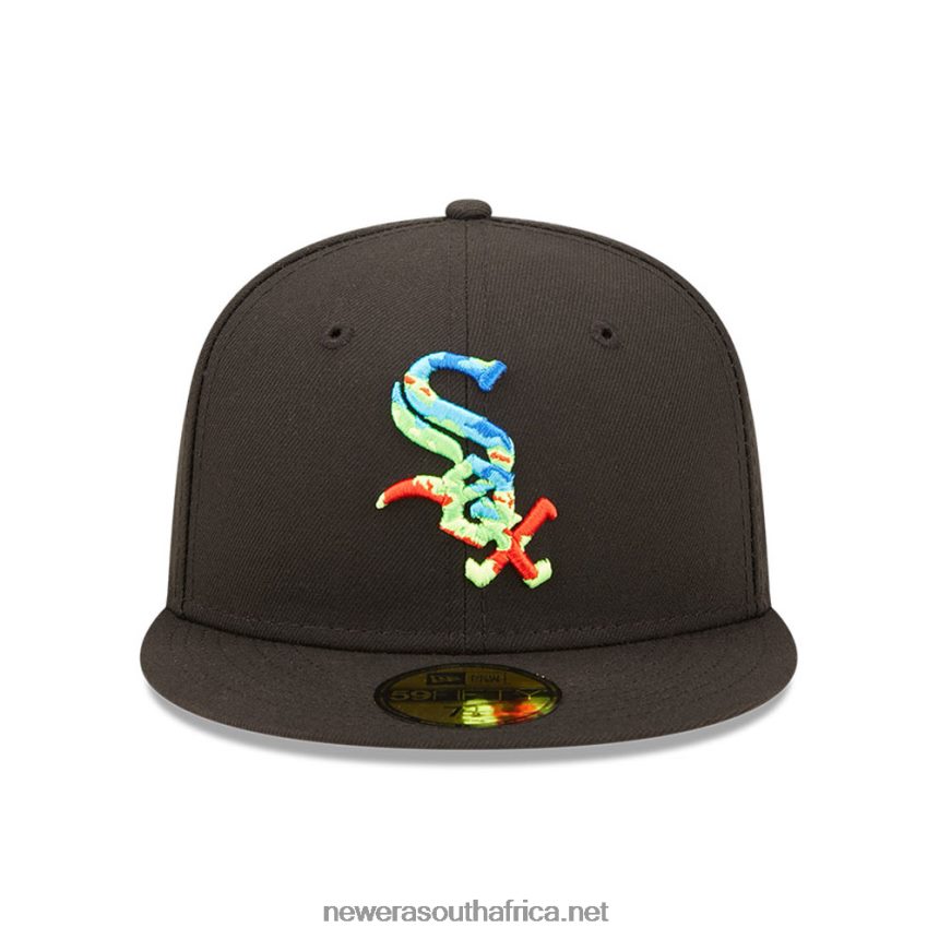 Chicago White Sox Infrared Black 59FIFTY Fitted Cap New Era TRBRBN413