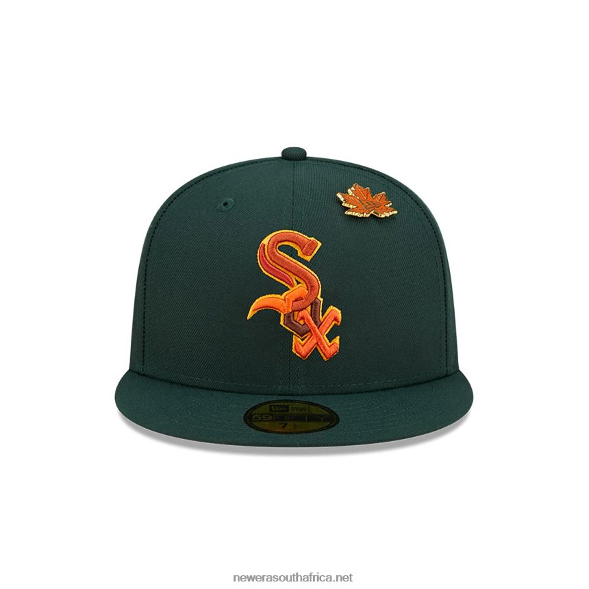 Chicago White Sox Leafy Dark Green 59FIFTY Fitted Cap New Era TRBRBN712