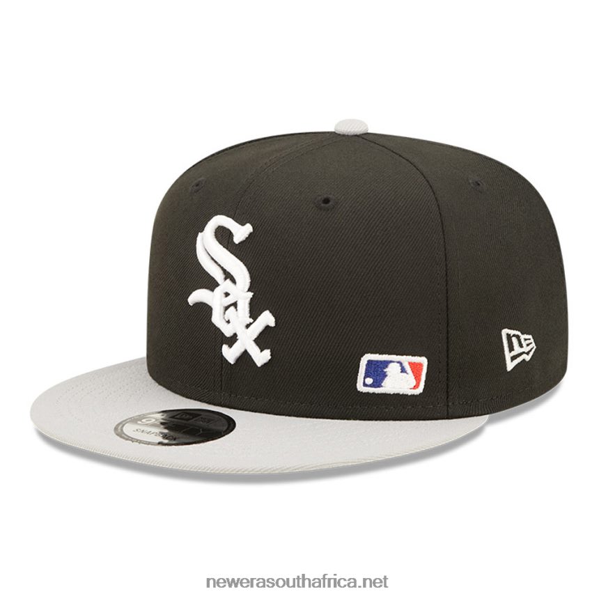 Chicago White Sox MLB Black Letter Arch Black 9FIFTY Snapback Cap New Era TRBRBN2119