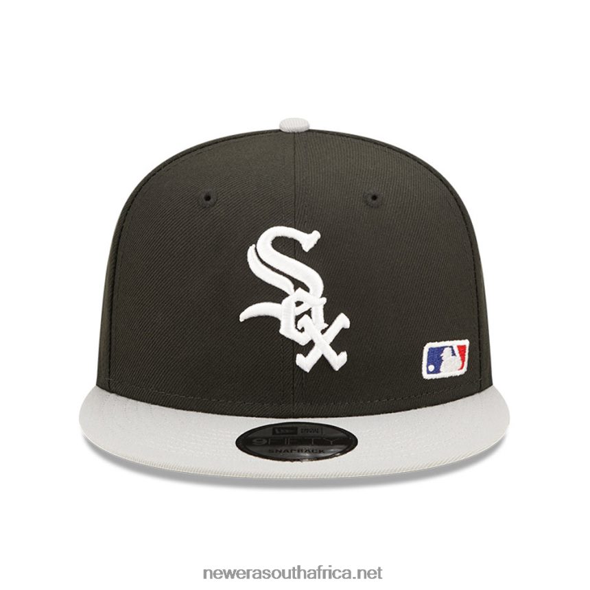 Chicago White Sox MLB Black Letter Arch Black 9FIFTY Snapback Cap New Era TRBRBN2119