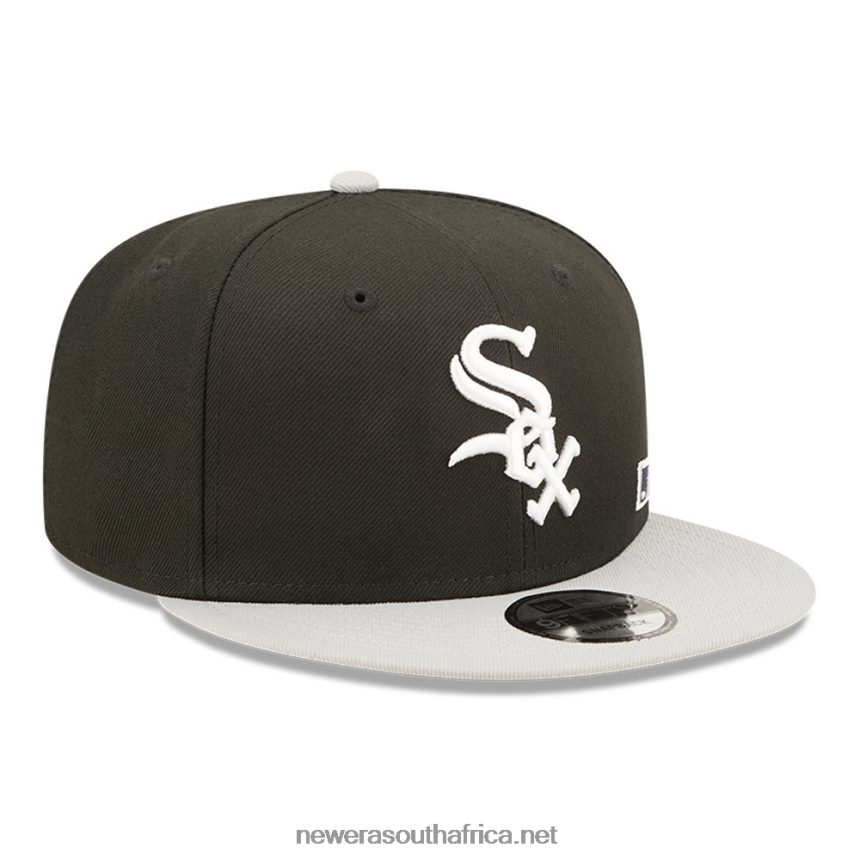 Chicago White Sox MLB Black Letter Arch Black 9FIFTY Snapback Cap New Era TRBRBN2119